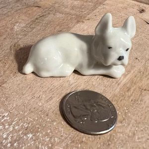 Vintage ceramic French bulldog/Boston Terrier